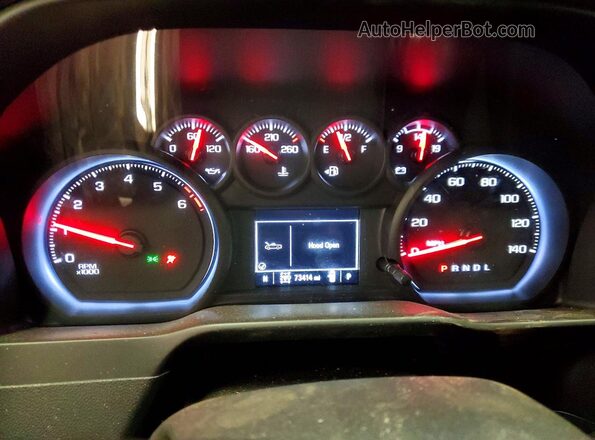 3GCPYCEF8LG237986 2020 CHEVROLET SILVERADO Серый Вид щитка приборов