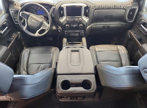3GCPYFED3KG130794 2019 CHEVROLET SILVERADO Red Widok deski rozdzielczej