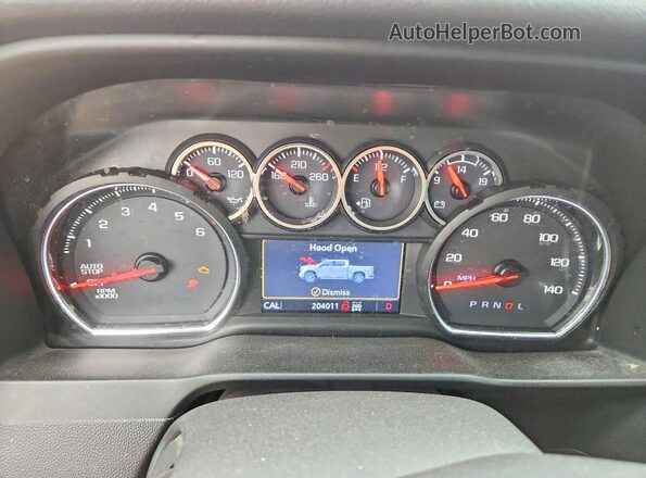 3GCPYFED5LG118826 2020 CHEVROLET SILVERADO Серебряный Вид щитка приборов
