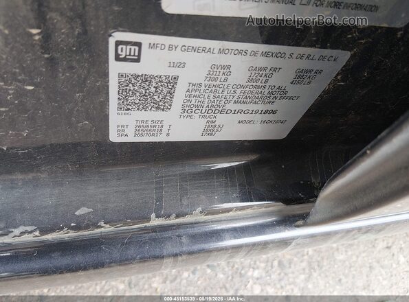 3GCUDDED1RG191896 2024 CHEVROLET SILVERADO Black Vista del compartimento del motor