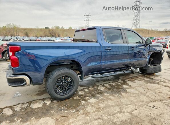 3GCUDDED5NG611881 2022 CHEVROLET SILVERADO Blue Tył prawy