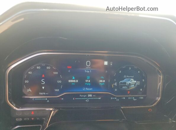 3GCUDFELXPG213975 2023 CHEVROLET SILVERADO White Widok zestawu wskaźników