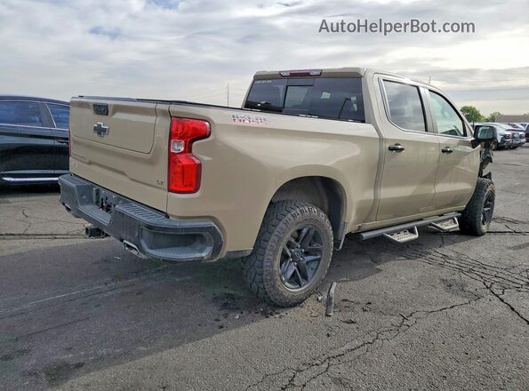 3GCUDFET9NG598734 2022 CHEVROLET SILVERADO Tan Задня права чверть