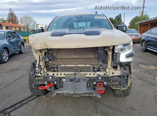 3GCUDFET9NG598734 2022 CHEVROLET SILVERADO Tan Вид спереду