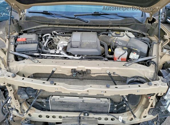 3GCUDFET9NG598734 2022 CHEVROLET SILVERADO Tan Вид задньої частини салону