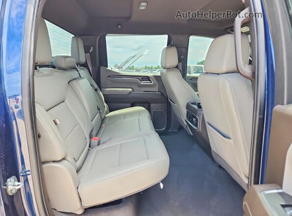 3GCUDGE82PG111734 2023 CHEVROLET SILVERADO Blue Widok tylnych siedzeń