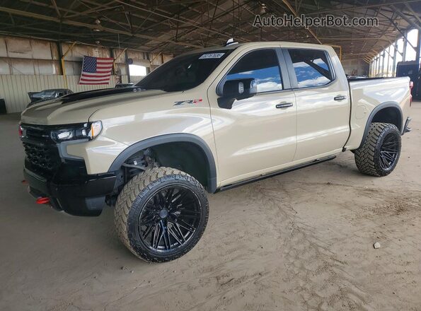 3GCUDHELXNG592629 2022 CHEVROLET SILVERADO Желто-коричневый Передняя левая четверть