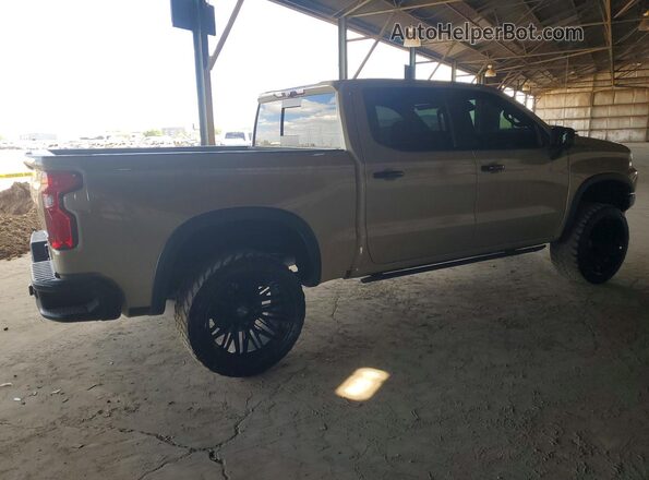 3GCUDHELXNG592629 2022 CHEVROLET SILVERADO Желто-коричневый Задняя правая четверть