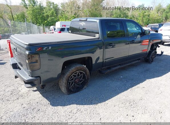 3GCUKREC0JG417702 2018 CHEVROLET SILVERADO Blue Задня права чверть