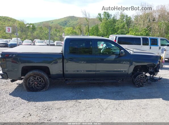 3GCUKREC0JG417702 2018 CHEVROLET SILVERADO Blue Вид задньої частини салону