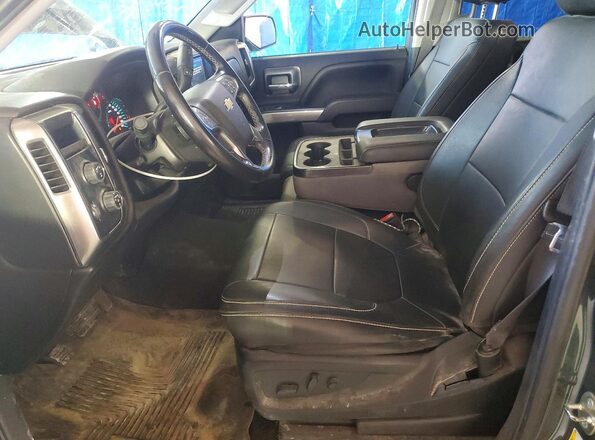3GCUKREC0JG461909 2018 CHEVROLET SILVERADO Gray წინა სალონის ხედი