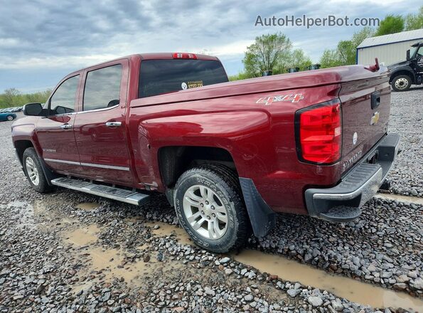 3GCUKREC2GG155190 2016 CHEVROLET SILVERADO Burgundy Rear left