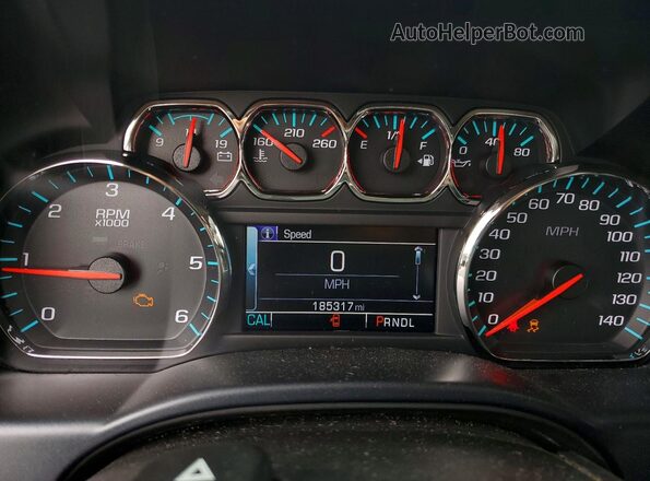 3GCUKREC2HG312590 2017 CHEVROLET SILVERADO Синий Вид щитка приборов
