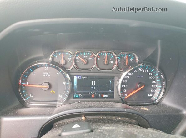 3GCUKREC2JG646463 2018 CHEVROLET SILVERADO White ხელსაწყოთა პანელის ხედი
