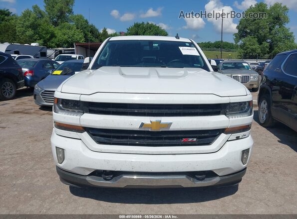 3GCUKREC4HG298580 2017 CHEVROLET SILVERADO White Vista del cuadro de instrumentos