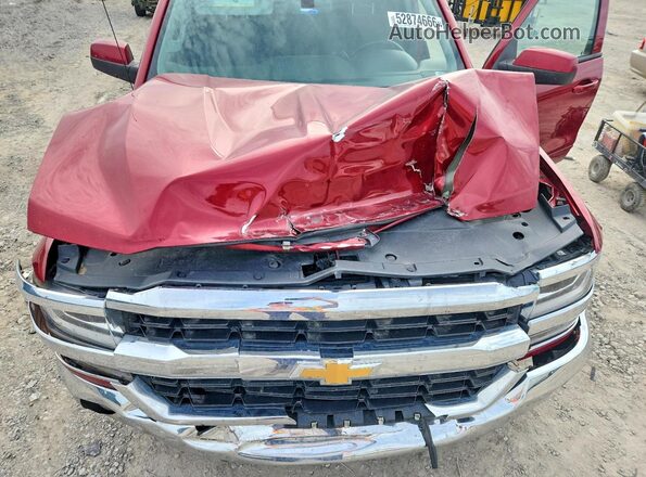 3GCUKREC4JG346178 2018 CHEVROLET SILVERADO Maroon უკანა სალონის ხედი