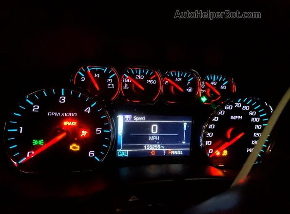 3GCUKREC5HG379409 2017 CHEVROLET SILVERADO Gray Widok zestawu wskaźników