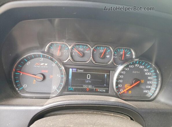 3GCUKREC6GG321419 2016 CHEVROLET SILVERADO Белый Вид щитка приборов