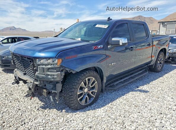3GCUYDED5LG167077 2020 CHEVROLET SILVERADO Синий Передняя левая четверть
