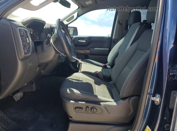 3GCUYDED5LG167077 2020 CHEVROLET SILVERADO Синий Вид салона спереди