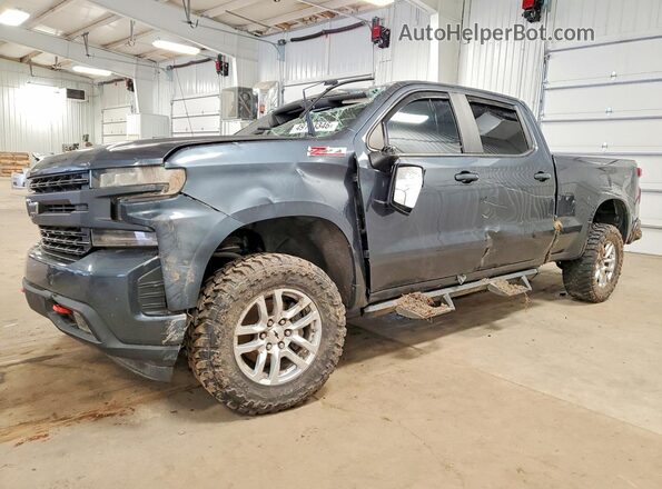 3GCUYEED1KG174516 2019 CHEVROLET SILVERADO Синий Передняя левая четверть