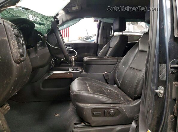 3GCUYEED1KG174516 2019 CHEVROLET SILVERADO Синий Вид салона спереди