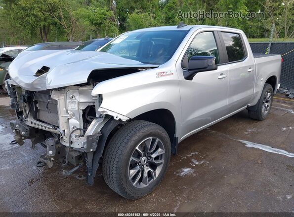3GCUYEED1MG378901 2021 CHEVROLET SILVERADO Silver Przód lewy