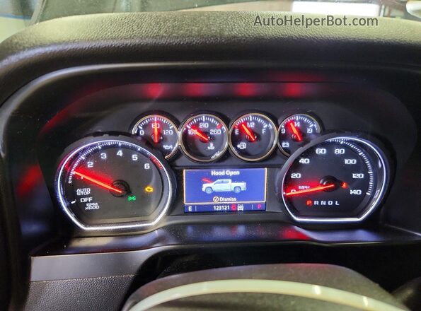 3GCUYEED4KG212353 2019 CHEVROLET SILVERADO Black Widok zestawu wskaźników