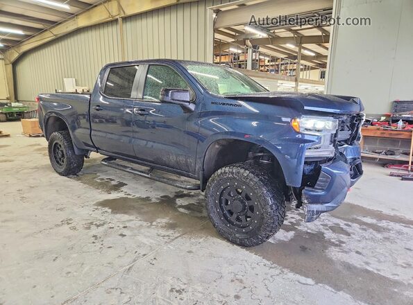 3GCUYEED5LG304606 2020 CHEVROLET SILVERADO Синий Передняя правая четверть