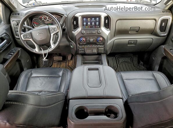 3GCUYEED6MG126013 2021 CHEVROLET SILVERADO Черный Вид панели приборов