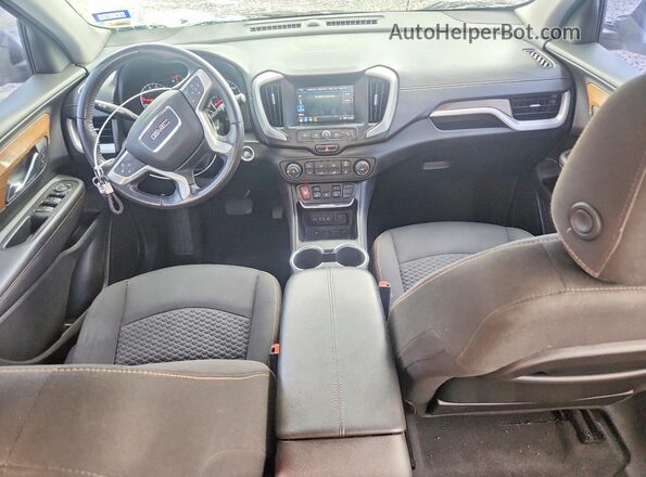 3GKALLEV3JL251461 2018 GMC TERRAIN Серебряный Вид панели приборов