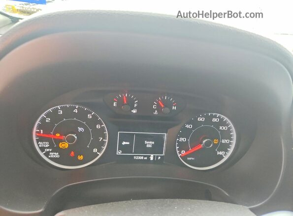 3GKALLEV3JL251461 2018 GMC TERRAIN Серебряный Вид щитка приборов