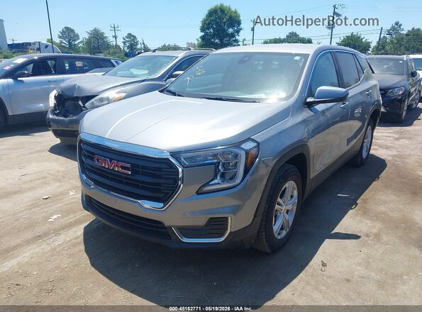 3GKALMEG7RL376367 2024 GMC TERRAIN Gray Առջևի ձախ երեք քառորդ տեսարան