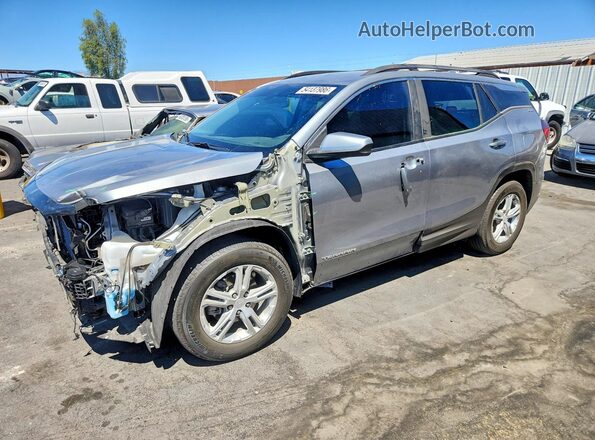 3GKALMEG9PL198586 2023 GMC TERRAIN Серый Передняя левая четверть