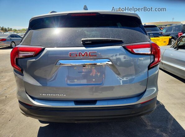 3GKALMEG9PL198586 2023 GMC TERRAIN Серый Вид сзади