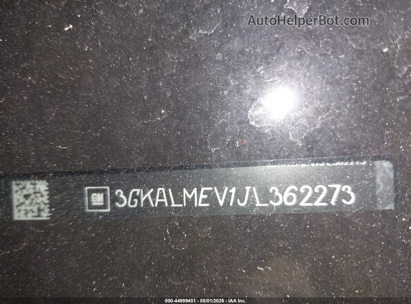 3GKALMEV1JL362273 2018 GMC TERRAIN Белый Вид подкапотного пространства