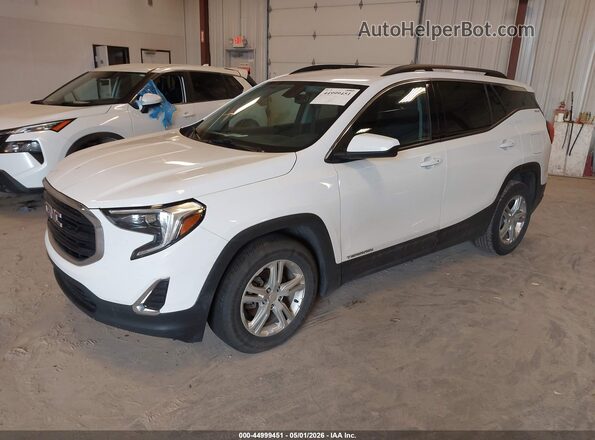 3GKALMEV1JL362273 2018 GMC TERRAIN Белый Передняя левая четверть