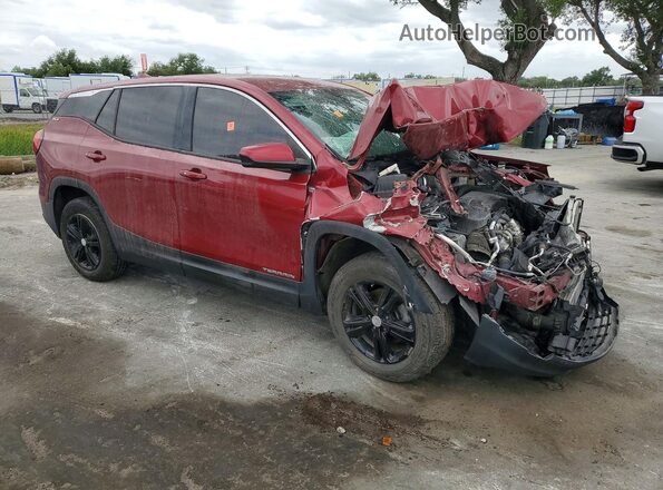 3GKALMEV1JL368574 2018 GMC TERRAIN Maroon Przód prawy