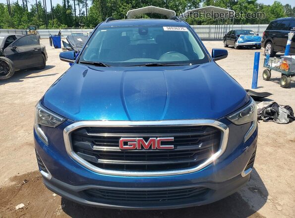 3GKALMEV1LL101907 2020 GMC TERRAIN Синий Вид спереди