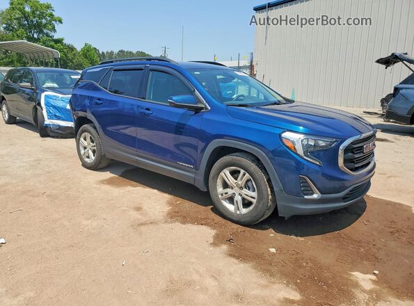 3GKALMEV1LL101907 2020 GMC TERRAIN Синий Передняя правая четверть