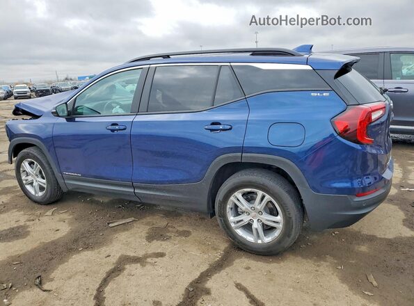 3GKALMEV1NL131296 2022 GMC TERRAIN Blue უკანა მარცხენა