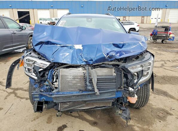 3GKALMEV1NL131296 2022 GMC TERRAIN Blue წინა ხედი