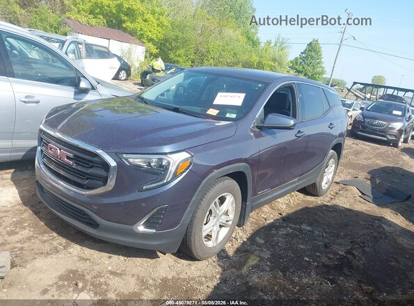 3GKALMEV2KL109402 2019 GMC TERRAIN Dark Blue Передняя левая четверть