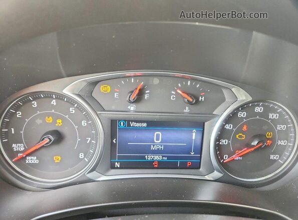 3GKALMEV2KL360906 2019 GMC TERRAIN Black Вид щитка приладів