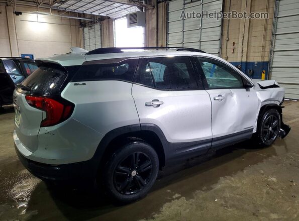 3GKALMEV3JL225027 2018 GMC TERRAIN Серебряный Задняя правая четверть