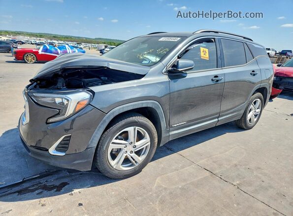 3GKALMEV3JL309252 2018 GMC TERRAIN Gray Vista tres cuartos delantera izquierda