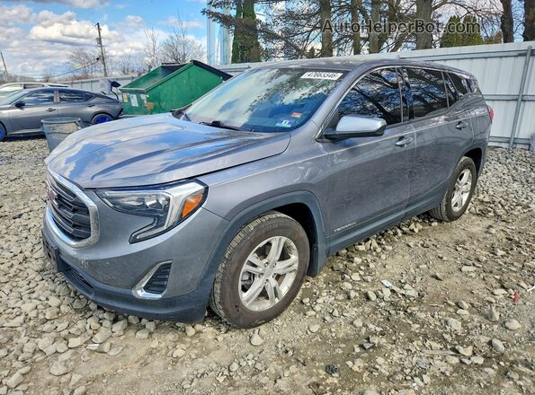 3GKALMEV4LL103490 2020 GMC TERRAIN Gray Vista tres cuartos delantera izquierda