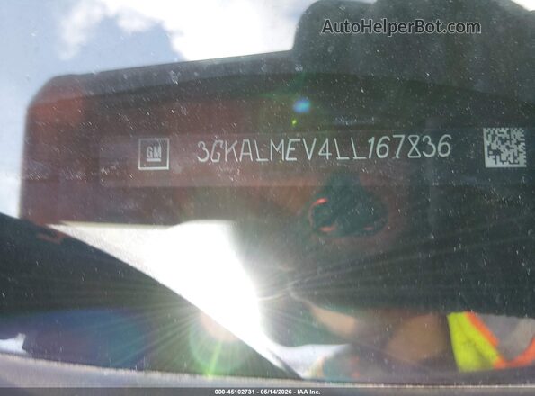 3GKALMEV4LL167836 2020 GMC TERRAIN White Widok komory silnika