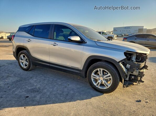 3GKALMEV4ML358545 2021 GMC TERRAIN Серебряный Передняя правая четверть