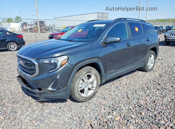 3GKALMEV4ML390735 2021 GMC TERRAIN Угольный Передняя левая четверть